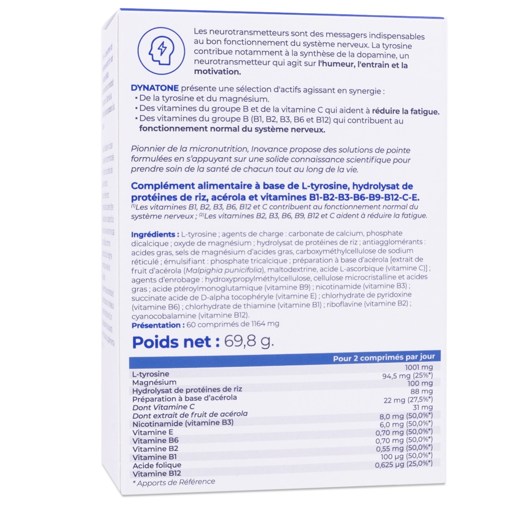 YSONUT INOVANCE DYNATONE 60 COMPRIMÉS – Image 2