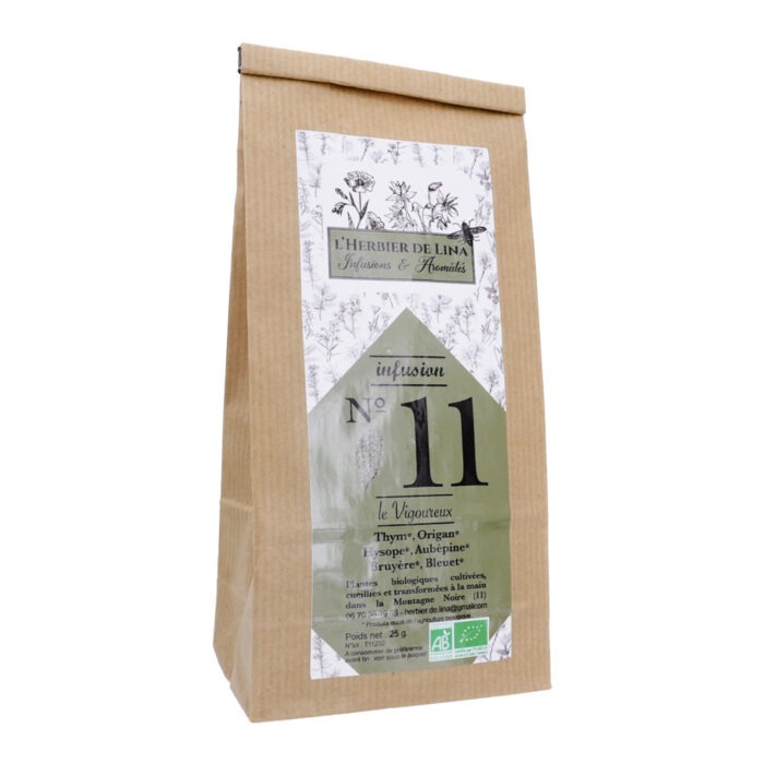 L'HERBIER DE LINA INFUSION BIO N°11 LE VIGOUREUX 25G