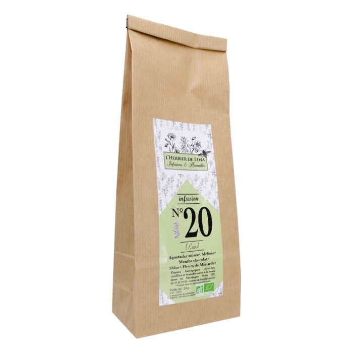 L'HERBIER DE LINA INFUSION BIO N°20 L'ENVOL 24G