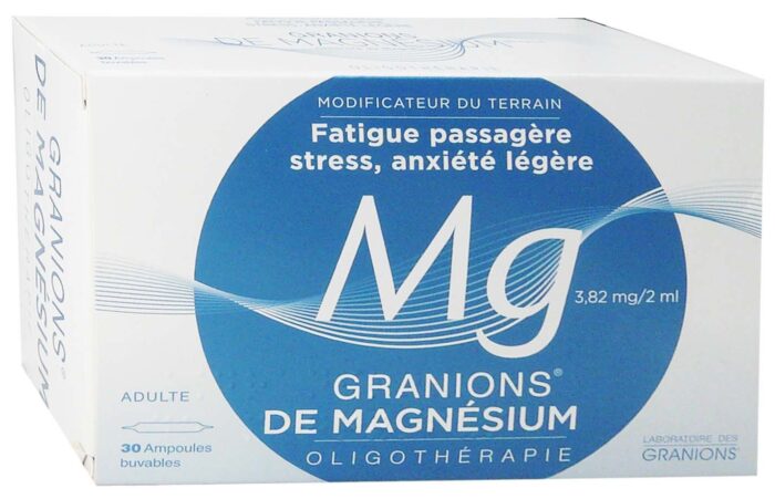 GRANIONS DE MAGNESIUM OLIGOTHERAPIE 30 AMPOULES